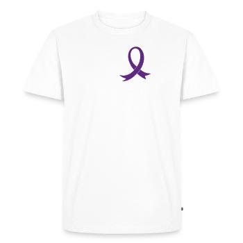 ECG Epilepsy Heartbeat Pulse - Men's Premium Organic T-Shirt - white - Front - Nico (187cm)