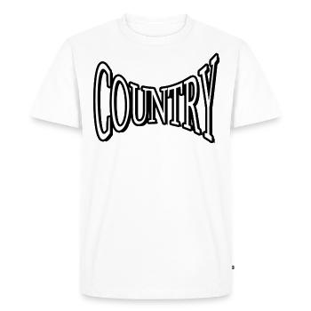 country cowboy western rodeo indian riding horse - Men's Premium Organic T-Shirt - white - Front - Nico (187cm)