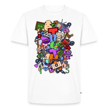 TRUTH par Juliooz - T-shirt Premium bio Homme - blanc - Devant - Nico (187cm)