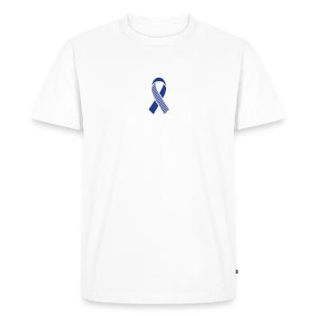 Enough middle fingers for ALS - Men's Premium Organic T-Shirt - white - Front - Nico (187cm)