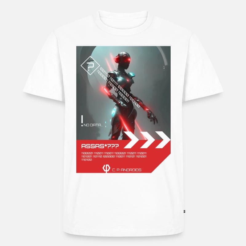 ASSAS*? ? ? - Android - Männer Premium Bio T-Shirt - Weiß