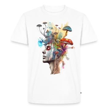 Trippy Shaman - T-shirt Premium bio Homme - blanc - Devant - Nico (187cm)