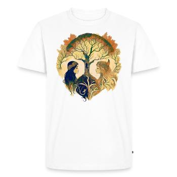 Sœurs de l’arbre - T-shirt Premium bio Homme - blanc - Devant - Nico (187cm)