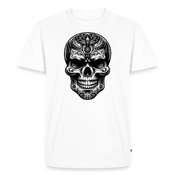 Dessin noir et blanc - T-shirt Premium bio Homme - blanc - Devant - Nico (187cm)