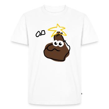 Papa du bist so peinlich! - Männer Premium Bio T-Shirt - Weiß - Vorne - Nico (187cm)