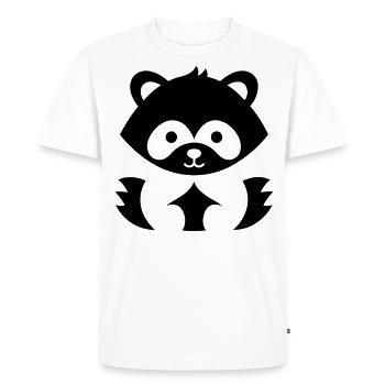 panda roux - T-shirt Premium bio Homme - blanc - Devant - Nico (187cm)