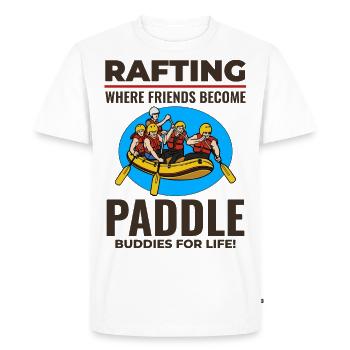 Rafting Team Raft White Water Rafter Paddle Funny - T-shirt Premium bio Homme - blanc - Devant - Nico (187cm)