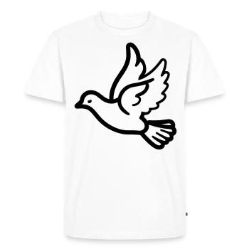 Colombe - T-shirt Premium bio Homme - blanc - Devant - Nico (187cm)