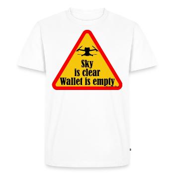 Citations amusantes de pilote de drone - T-shirt Premium bio Homme - blanc - Devant - Nico (187cm)