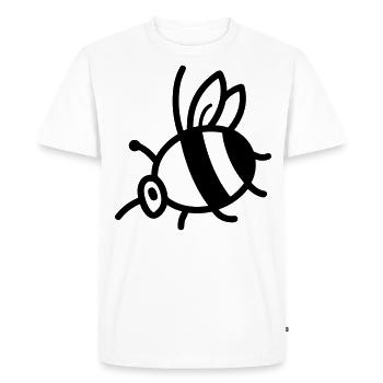 Bee - Men's Premium Organic T-Shirt - white - Front - Nico (187cm)