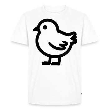 chick - Men's Premium Organic T-Shirt - white - Front - Nico (187cm)