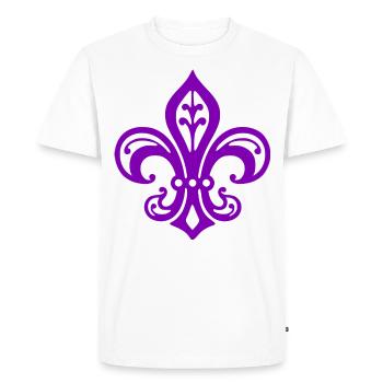 Flower of Lis - Men's Premium Organic T-Shirt - white - Front - Nico (187cm)