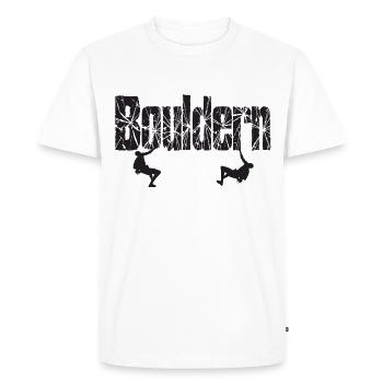 Escalade en bloc Escalade en bloc cadeau mural - T-shirt Premium bio Homme - blanc - Devant - Nico (187cm)