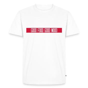 Red bar food - Men's Premium Organic T-Shirt - white - Front - Nico (187cm)