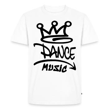 Dance Music Dark - Dance Music - 80s 80s Retro - Men's Premium Organic T-Shirt - white - Front - Nico (187cm)