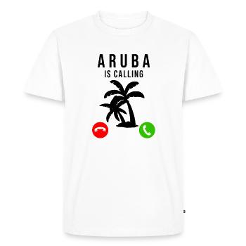 Aruba - T-shirt Premium bio Homme - blanc - Devant - Nico (187cm)