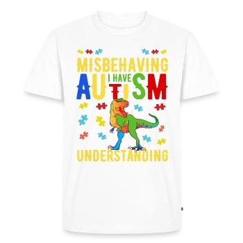 Autisme autistique Cadeau autistique autistique - T-shirt Premium bio Homme - blanc - Devant - Nico (187cm)