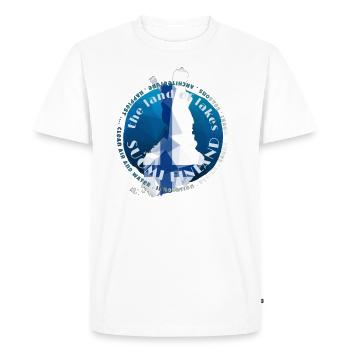 Suomi Finland - the land of thousand lakes - Men's Premium Organic T-Shirt - white - Front - Nico (187cm)