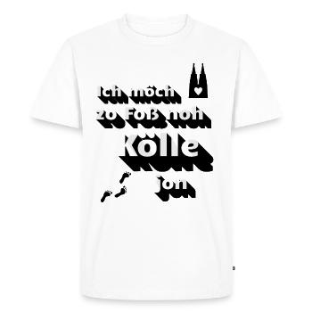 Cologne Kölner Veedel Kölsch Kölner Dom Kölle Lustig - Men's Premium Organic T-Shirt - white - Front - Nico (187cm)