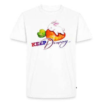 lapin, keep dreaming - T-shirt Premium bio Homme - blanc - Devant - Nico (187cm)