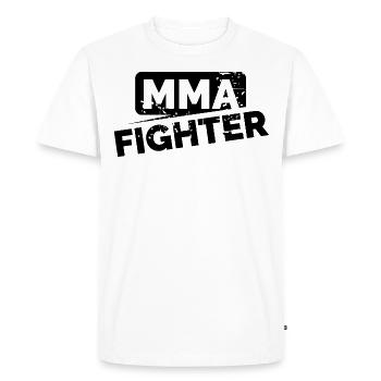 MMA Fighter Martial Artist Gym Training Logo Graphique - T-shirt Premium bio Homme - blanc - Devant - Nico (187cm)