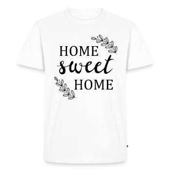home sweet home - T-shirt Premium bio Homme - blanc - Devant - Nico (187cm)