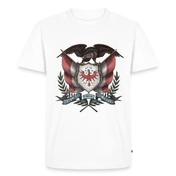 Fierté tyrolienne : la fidélité éternelle à la province du Tyrol - T-shirt Premium bio Homme - blanc - Devant - Nico (187cm)