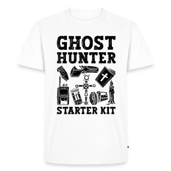 Ghost Hunter Ghost Hunt Paranormal Gift Idea - Men's Premium Organic T-Shirt - white - Front - Nico (187cm)