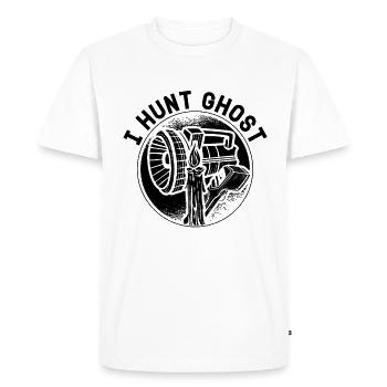 Ghost Hunter Ghost Hunt Paranormal Gift Idea - Men's Premium Organic T-Shirt - white - Front - Nico (187cm)