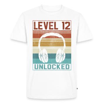 Gamer Boy 12th Birthday Gamer - Men's Premium Organic T-Shirt - white - Front - Nico (187cm)