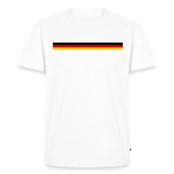 Allemagne Drapeau Allemagne Drapeau Allemand Allemand - T-shirt Premium bio Homme - blanc - Devant - Nico (187cm)