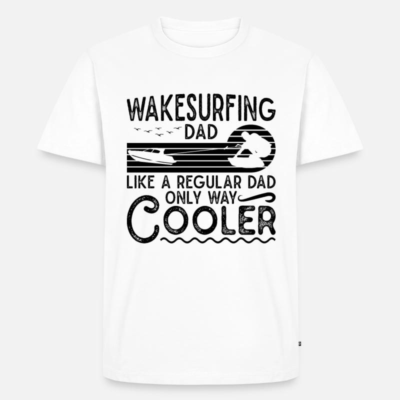 Wakeboarding Wakeboard Wakeboarder Geschenkidee - Männer Premium Bio T-Shirt - Weiß
