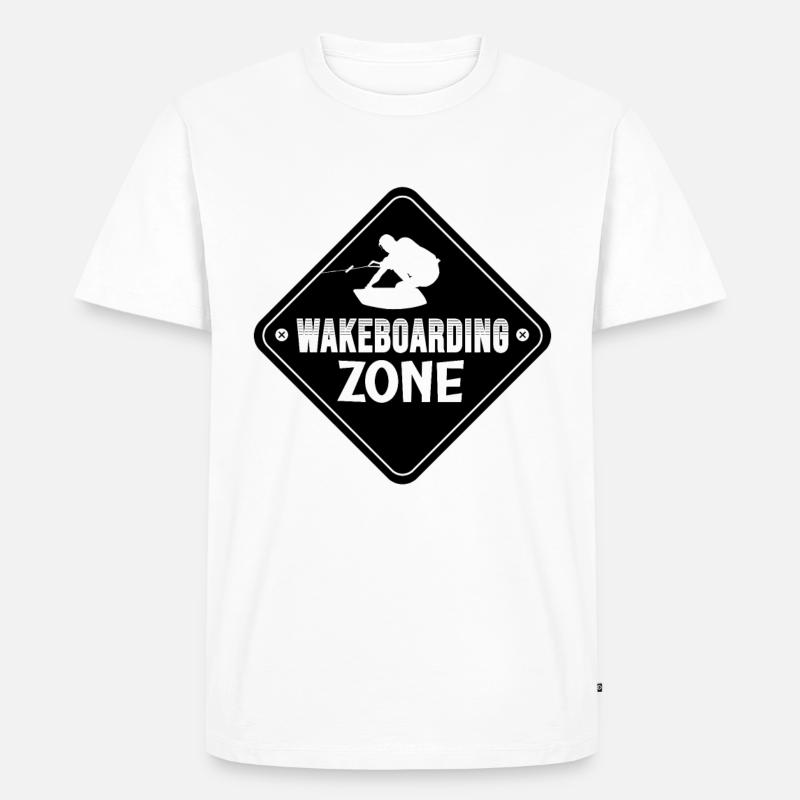 Wakeboarder Wakeboard Wakeboarden Geschenkidee - Männer Premium Bio T-Shirt - Weiß