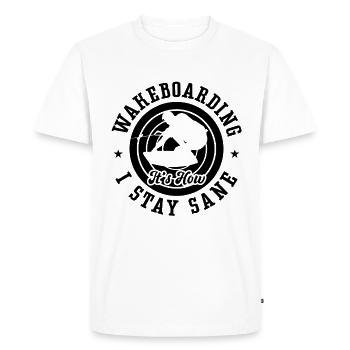 Wakeboard Wakeboarder Wakeboarding Gift Idea - Men's Premium Organic T-Shirt - white - Front - Nico (187cm)