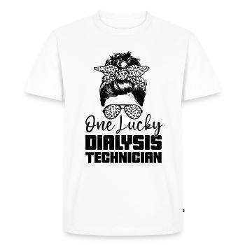 Technicien en dialyse Néphrologie Dialyse Idée cadeau - T-shirt Premium bio Homme - blanc - Devant - Nico (187cm)