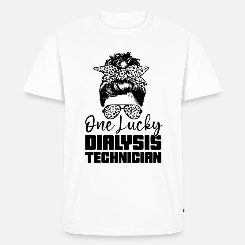 Dialysetechniker Nephrologie Dialyse Geschenkidee - Männer Premium Bio T-Shirt - Weiß