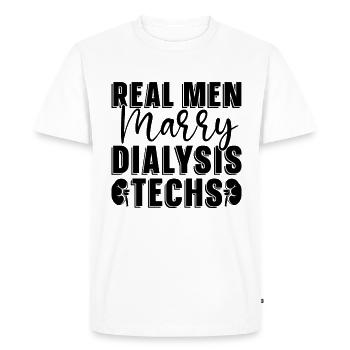 Dialyse Technicien en dialyse Néphrologie Idée cadeau - T-shirt Premium bio Homme - blanc - Devant - Nico (187cm)