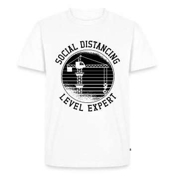 Construction Worker Construction Crane Operator Crane Driver Gift Idea - Men's Premium Organic T-Shirt - white - Front - Nico (187cm)