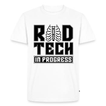 Technicien en radiologie En radiologie Idée cadeau en radiologie - T-shirt Premium bio Homme - blanc - Devant - Nico (187cm)