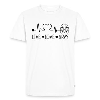 Technicien en radiologie X Radiologie Idée cadeau - T-shirt Premium bio Homme - blanc - Devant - Nico (187cm)
