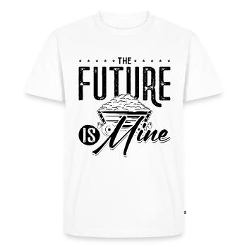 The Future Is Mine Mining Trucker Coal Mine - Men's Premium Organic T-Shirt - white - Front - Nico (187cm)