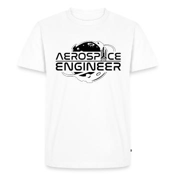 Rocket Space Engineering Aerospace Engineer - Men's Premium Organic T-Shirt - white - Front - Nico (187cm)