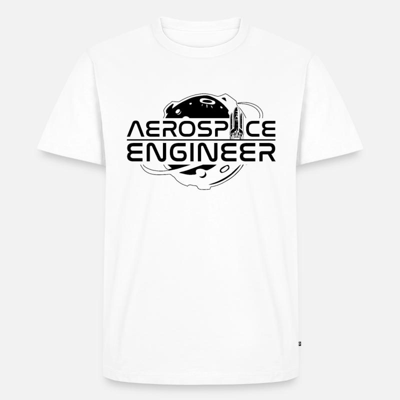 Rocket Space Engineering Aerospace Engineer - Männer Premium Bio T-Shirt - Weiß