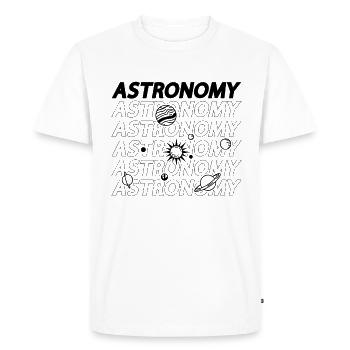 Amateurs d’astronomie Univers Science Étoiles spatiales - T-shirt Premium bio Homme - blanc - Devant - Nico (187cm)