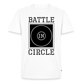 Battle In Circle Catch Lutteur Combat - T-shirt Premium bio Homme - blanc - Devant - Nico (187cm)