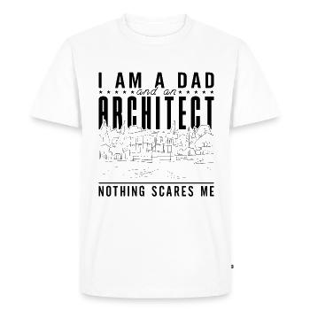Architecture I Am A Dad Architect Architects Job - Men's Premium Organic T-Shirt - white - Front - Nico (187cm)