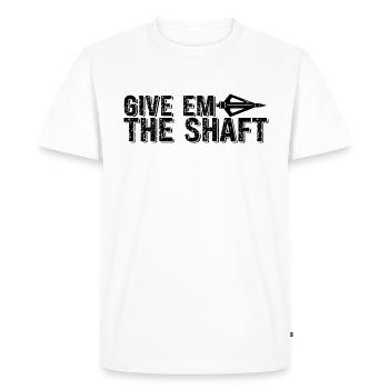 Donnez-leur un arbre Bowhunting Arrow Sport Bowhunter - T-shirt Premium bio Homme - blanc - Devant - Nico (187cm)