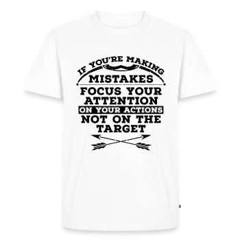 If You're Making Bowhunting Bow Shooting Bowhunter - Men's Premium Organic T-Shirt - white - Front - Nico (187cm)