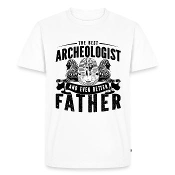 Le meilleur archéologue archéologie fouiller archéologue - T-shirt Premium bio Homme - blanc - Devant - Nico (187cm)