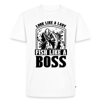 Look Like A Bowfishing Bow Hunting Sport Bowfisher - Men's Premium Organic T-Shirt - white - Front - Nico (187cm)